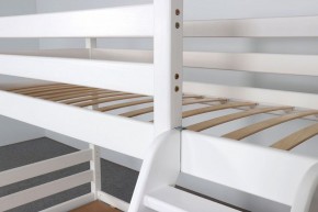 АДЕЛЬ Кровать двухъярусная с наклонной лестницей (белый) в Заречном - zarechnyy.mebel-74.com | фото