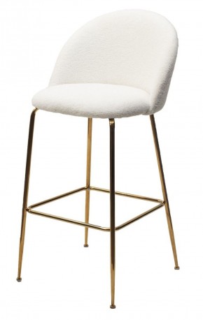 Барный стул GLADE NINI-01 Белый, teddy / золотой каркас М-City в Заречном - zarechnyy.mebel-74.com | фото