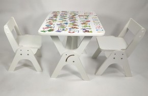 Детский растущий стол-парта и два стула Я САМ "Умка-Дуо" (Алфавит) в Заречном - zarechnyy.mebel-74.com | фото