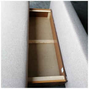 Диван-кровать Комфорт без подлокотников BALTIC GREY (2 подушки) в Заречном - zarechnyy.mebel-74.com | фото