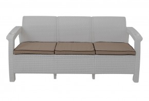 Диван Yalta Premium Sofa 3 Set (Ялта) белый (+подушки под спину) в Заречном - zarechnyy.mebel-74.com | фото