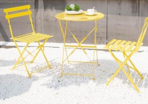 Комплект садовой мебели OTS-001R (стол + 2 стула) металл в Заречном - zarechnyy.mebel-74.com | фото