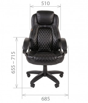 Кресло для руководителя  CHAIRMAN 432 (Экокожа черная) в Заречном - zarechnyy.mebel-74.com | фото