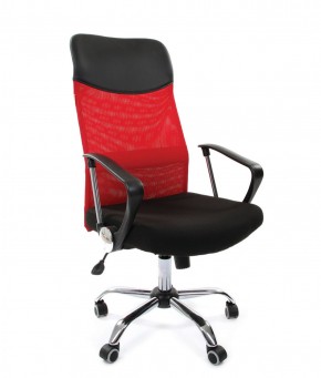 Кресло для руководителя CHAIRMAN 610 N (15-21 черный/сетка красный) в Заречном - zarechnyy.mebel-74.com | фото