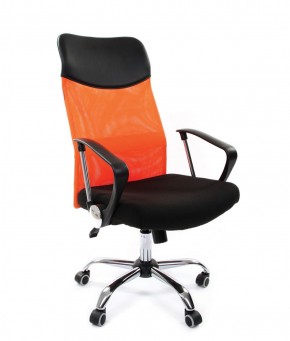 Кресло для руководителя CHAIRMAN 610 N (15-21 черный/сетка оранжевый) в Заречном - zarechnyy.mebel-74.com | фото