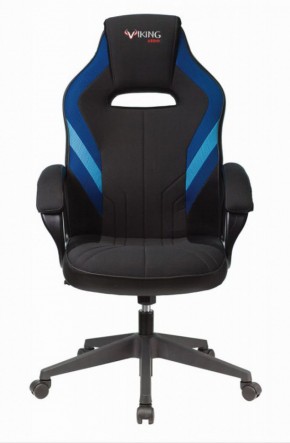 Кресло игровое Бюрократ VIKING 3 AERO BLUE черный/синий в Заречном - zarechnyy.mebel-74.com | фото