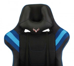 Кресло игровое Бюрократ VIKING 4 AERO BLUE черный/синий в Заречном - zarechnyy.mebel-74.com | фото