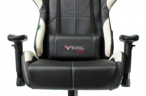 Кресло игровое Бюрократ VIKING 5 AERO WHITE черный/белый в Заречном - zarechnyy.mebel-74.com | фото