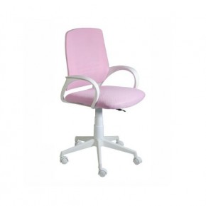 Кресло Ирис White сетка/ткань розовая в Заречном - zarechnyy.mebel-74.com | фото