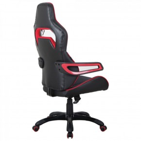 Кресло компьютерное BRABIX Nitro GM-001 (ткань/экокожа) черное, вставки красные (531816) в Заречном - zarechnyy.mebel-74.com | фото
