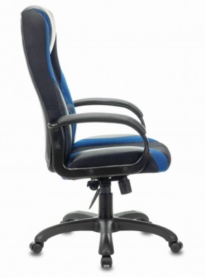 Кресло компьютерное BRABIX PREMIUM "Rapid GM-102" (экокожа/ткань, черное/синее) 532106 в Заречном - zarechnyy.mebel-74.com | фото