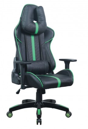 Кресло компьютерное BRABIX "GT Carbon GM-120" (черное/зеленое) 531929 в Заречном - zarechnyy.mebel-74.com | фото