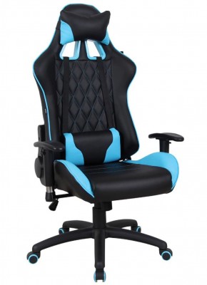 Кресло компьютерное BRABIX "GT Master GM-110" (черное/голубое) 531928 в Заречном - zarechnyy.mebel-74.com | фото