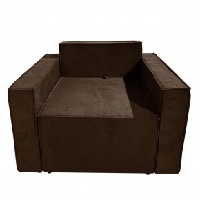 Кресло-кровать Принц КК1-ВК (велюр коричневый) в Заречном - zarechnyy.mebel-74.com | фото