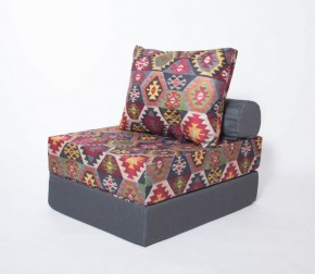 Кресло-кровать-пуф бескаркасное Прайм (мехико серый-графит) в Заречном - zarechnyy.mebel-74.com | фото