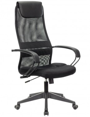 Кресло офисное BRABIX PREMIUM "Stalker EX-608 PL" (ткань-сетка/кожзам, черное) 532090 в Заречном - zarechnyy.mebel-74.com | фото