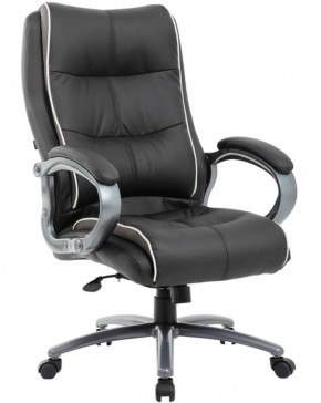 Кресло офисное BRABIX PREMIUM "Strong HD-009" (экокожа черная, ткань серая) 531945 в Заречном - zarechnyy.mebel-74.com | фото