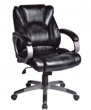 Кресло офисное BRABIX "Eldorado EX-504", экокожа, черное, 530874 в Заречном - zarechnyy.mebel-74.com | фото