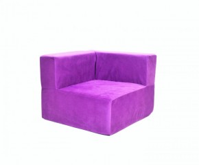 Кресло-угловое-модуль бескаркасное Тетрис 30 (Фиолетовый) в Заречном - zarechnyy.mebel-74.com | фото