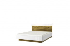 Кровать 160 с подъемником, TORINO, цвет белый/Дуб наварра в Заречном - zarechnyy.mebel-74.com | фото