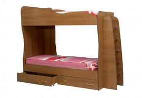 Кровать детская 2-х ярусная Юниор-1 (800*2000) ЛДСП в Заречном - zarechnyy.mebel-74.com | фото