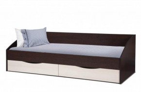 Кровать одинарная "Фея - 3" симметричная New (2000Х900) венге/вудлайн кремовый в Заречном - zarechnyy.mebel-74.com | фото