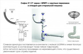 Мойка кухонная ULGRAN U-101 (500) в Заречном - zarechnyy.mebel-74.com | фото