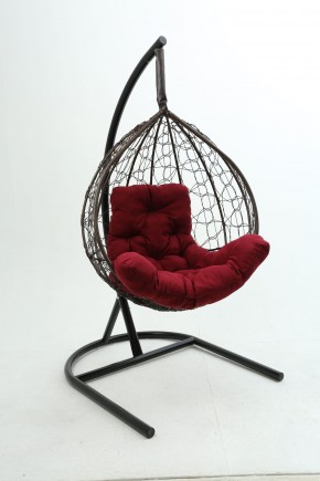 Подвесное кресло Бароло (коричневый/бордо) в Заречном - zarechnyy.mebel-74.com | фото