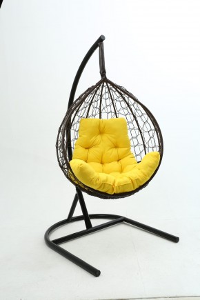 Подвесное кресло Бароло (коричневый/желтый) в Заречном - zarechnyy.mebel-74.com | фото