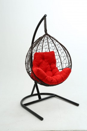 Подвесное кресло Бароло (коричневый/красный) в Заречном - zarechnyy.mebel-74.com | фото