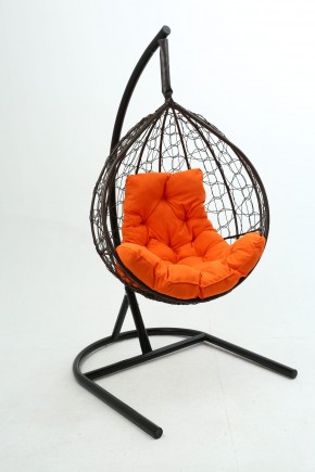 Подвесное кресло Бароло (коричневый/оранжевый) в Заречном - zarechnyy.mebel-74.com | фото
