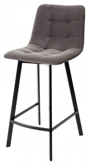 Полубарный стул CHILLI-QB SQUARE графит #14, велюр / черный каркас (H=66cm) М-City в Заречном - zarechnyy.mebel-74.com | фото