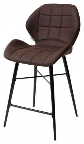 Полубарный стул MARCEL COWBOY-#800 темно-коричневый (H=65cm), ткань микрофибра М-City в Заречном - zarechnyy.mebel-74.com | фото