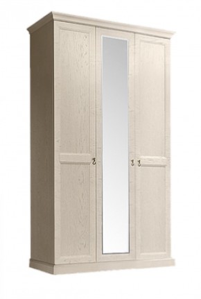 Шкаф 3-х дверный (с зеркалом) для платья и белья Венеция дуб седан (ВНШ1/3) в Заречном - zarechnyy.mebel-74.com | фото