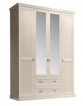 Шкаф 4-х дверный (с зеркалами) для платья и белья с выдвижными ящиками Венеция дуб седан (ВНШ1/41) в Заречном - zarechnyy.mebel-74.com | фото
