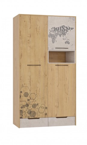 Шкаф для одежды 3 двери и 2 ящика Шк134.0 ДС Стэнфорд в Заречном - zarechnyy.mebel-74.com | фото