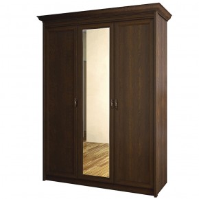 Шкаф для одежды 3-дверный с зеркалом №671 Флоренция Дуб оксфорд в Заречном - zarechnyy.mebel-74.com | фото