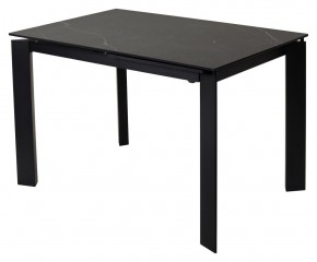 Стол CORNER 120 MATT BLACK MARBLE SOLID CERAMIC / BLACK, ®DISAUR в Заречном - zarechnyy.mebel-74.com | фото