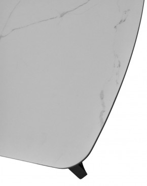 Стол RASMUS 160 TL-45 Белый мрамор, испанская керамика / черный каркас, ®DISAUR в Заречном - zarechnyy.mebel-74.com | фото