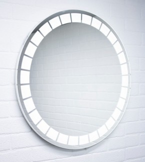 Зеркало Маскат 700х700 с подсветкой Домино (GL7057Z) в Заречном - zarechnyy.mebel-74.com | фото